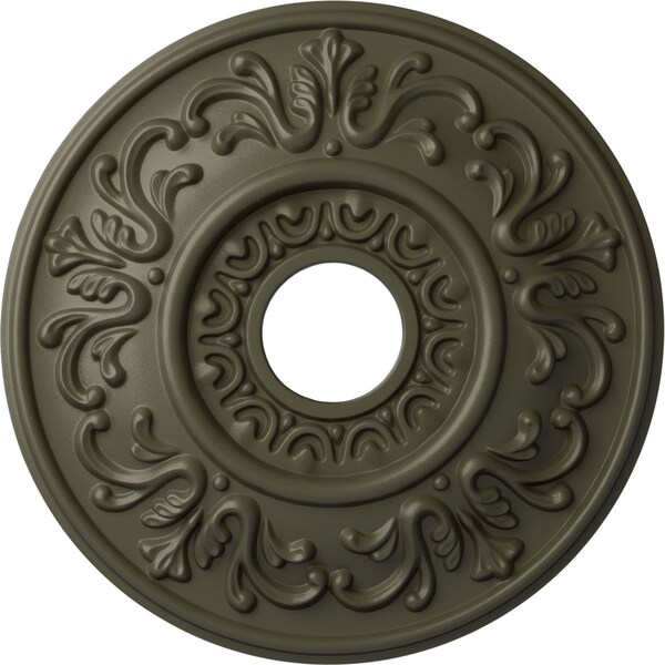 Ekena Millwork Valletta Ceiling Medallion (Fits Canopies up to 3 1/2"), 18"OD x 3 1/2"ID x 1"P, Witch Hazel CM18VLWHF - main